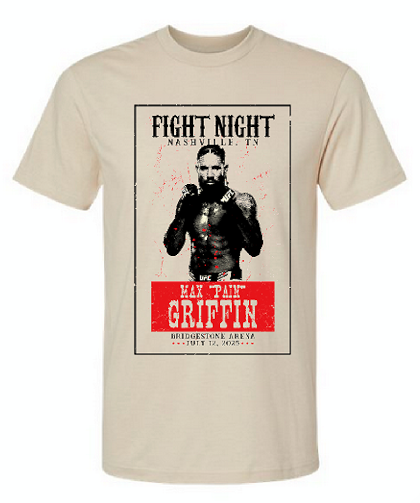 MAX PAIN x UFC Nashville Fight Night Shirt 🥊